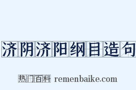 济阴济阳纲目造句是什么意思的图片